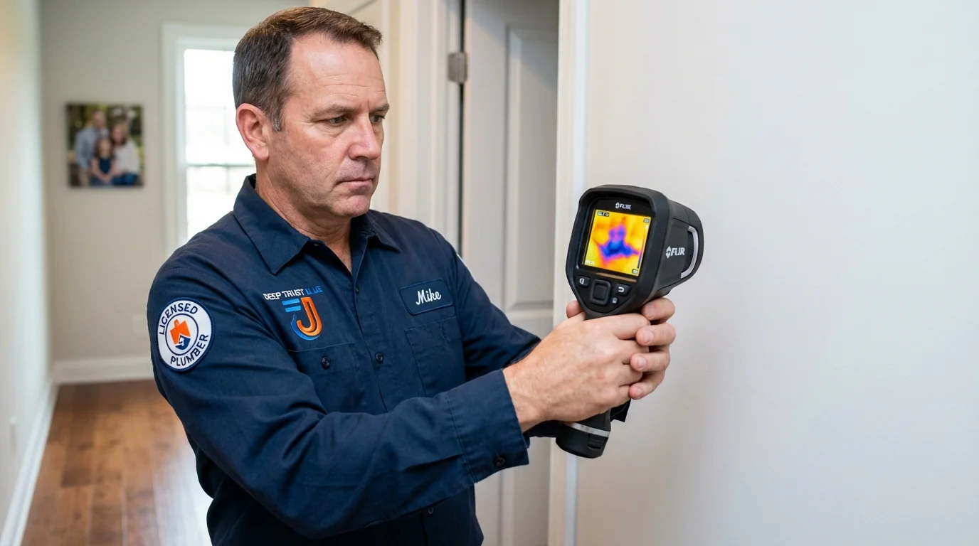 Thermal imaging leak detection by Johns Plumbing LLC in Arkansas City